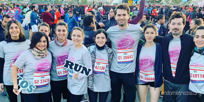 We ran for endometriosis in the 41st Istanbul Marathone